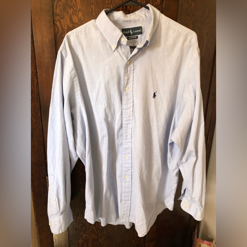 Ralph Lauren Light Blue Button-Down Shirt